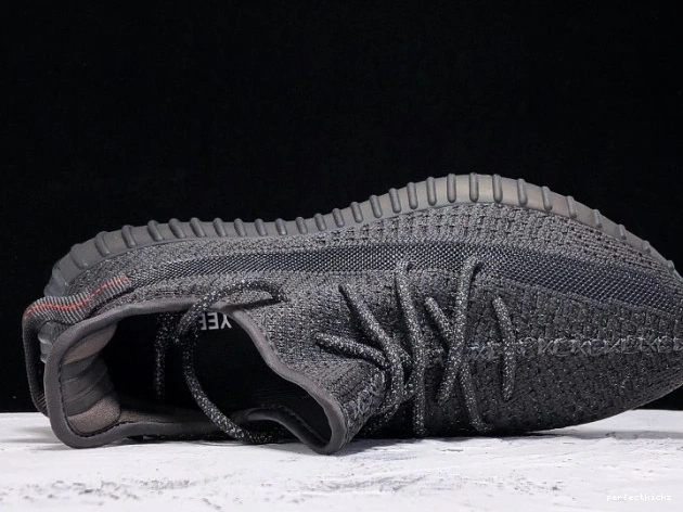 (Reflective) Boost - Static Black 350 V2 Adidas Yeezy FU9007 0712